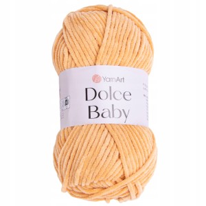 Włóczka YarnArt DOLCE BABY pluszowa 50g JASNA BRĄZOWA 855