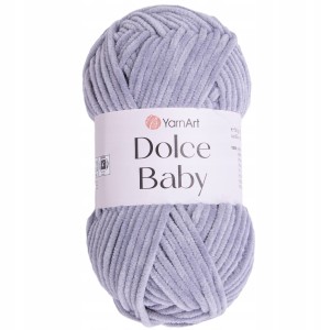 Włóczka YarnArt DOLCE BABY pluszowa 50g POPIELATA 782
