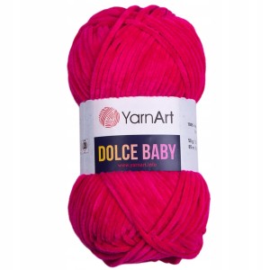 Włóczka YarnArt DOLCE BABY pluszowa 50g FUKSJA 759