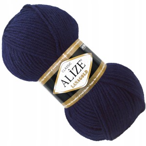 Włóczka Alize Lanagold z WEŁNĄ 100g/240m GRANATOWA 58