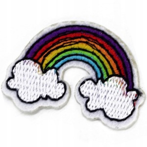 Aplikacja termo dziecięca Tęcza naprasowanka 1szt