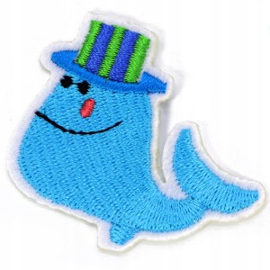 Aplikacja termo dziecięca Wieloryb naprasowanka 1szt