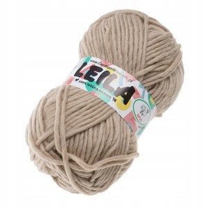Włóczka LEILA gruba 100% wełna merino 161 BEŻOWA
