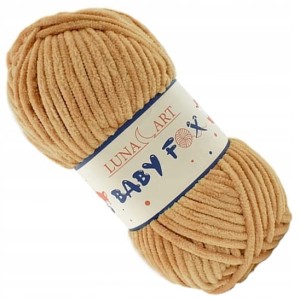 Włóczka Luna Art Baby Fox 100-97 BEŻOWA miękka pluszowa do maskotek