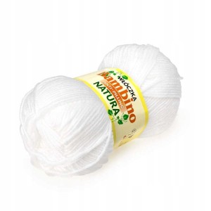 Włóczka Bambino Opus Natura akryl antypilling 150 BIAŁA