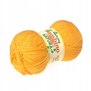 Włóczka Bambino Opus Natura akryl antypilling 1126 ŻÓŁTA