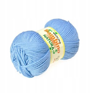 Włóczka Bambino Opus Natura akryl antypilling 09 NIEBIESKA