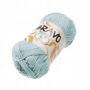 Włóczka Bravo bawełniana 100% bawełna 100g/200m 804 AQUA