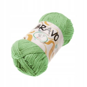 Włóczka Bravo bawełniana 100% bawełna 100g/200m 803 J. ZIELONA