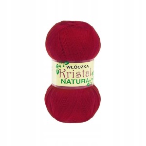Włóczka Kristal Opus Natura akryl cienka 2 nici 100g 62 MALINOWA