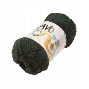 Włóczka Bravo bawełniana 100% bawełna 100g/200m 206 C. ZIELONA