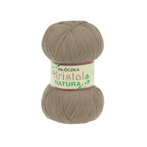 Włóczka Kristal Opus Natura akryl cienka 2 nici 100g 218 BEŻOWA