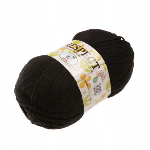 Włóczka Respect Opus Natura akryl bawełna 100g/230m 100 CZARNY