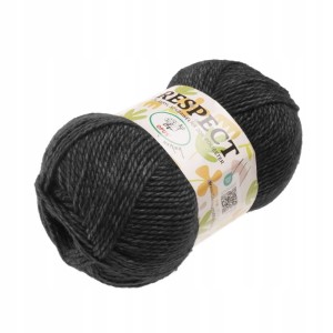 Włóczka Respect Opus Natura akryl bawełna 100g/230m 099 CZARNY MELANŻ