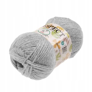 Włóczka Respect Opus Natura akryl bawełna 100g/230m 091 JASNY POPIEL