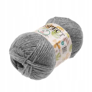 Włóczka Respect Opus Natura akryl bawełna 100g/230m 090 POPIELATA