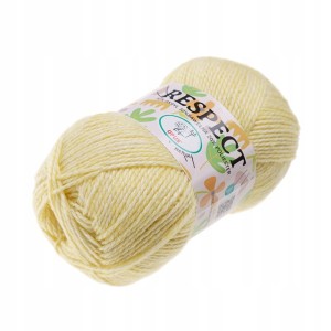 Włóczka Respect Opus Natura akryl bawełna 100g/230m 041 ŻÓŁTA