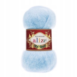 Włóczka Alize KID ROYAL moher 50g 183 BŁĘKITNA
