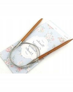 Druty bambusowe na stalowej lince 80cm rozm. 4.5 mm