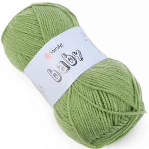 Włóczka YarnArt BABY 100% akryl 50g 69 GROSZKOWA