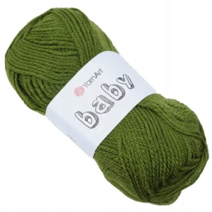 Włóczka YarnArt BABY 100% akryl 50g 39 CIEMNOZIELONA
