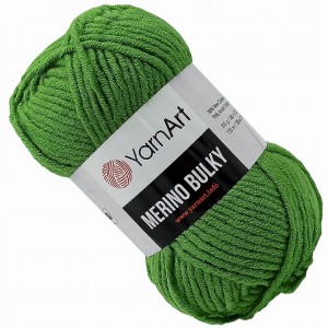 Włóczka YarnArt Merino Bulky Akryl ZIELONY 098