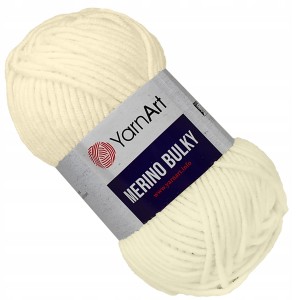 Włóczka YarnArt Merino Bulky Akryl KREMOWY 7003