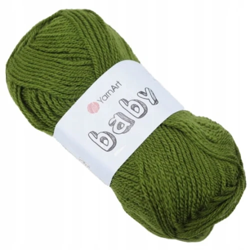 Włóczka YarnArt BABY 100% akryl 50g 39 CIEMNOZIELONA