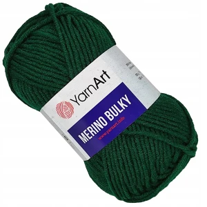 Włóczka YarnArt Merino Bulky Akryl C.ZIELONY 590