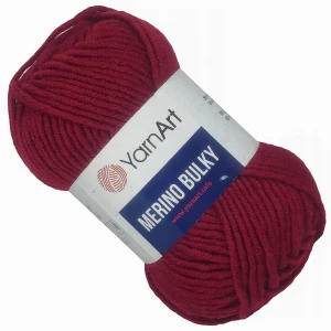 Włóczka YarnArt Merino Bulky Akryl WIŚNIOWY 3024