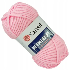 Włóczka YarnArt Merino Bulky 100g Akryl RÓŻOWY 217