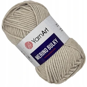 Włóczka YarnArt Merino Bulky Akryl JASNY BEŻ 033