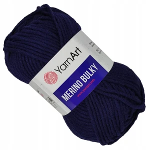 Włóczka YarnArt Merino Bulky Akryl GRANATOWY 583