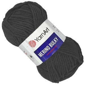 Włóczka YarnArt Merino Bulky Akryl GRAFITOWY 359