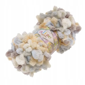 Włóczka Alize Puffy COLOR 100g miękka duże pętelki 6463