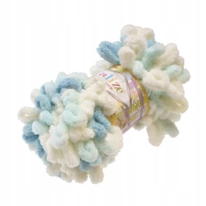 Włóczka Alize Puffy COLOR 100g miękka duże pętelki 6461