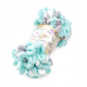 Włóczka Alize Puffy COLOR miękka MIĘTOWA 6408