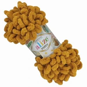 Włóczka Alize Puffy 100g miękka gruba BRĄZOWY 02