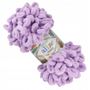 Włóczka Alize Puffy gruba miękka 100g LILIOWA 27