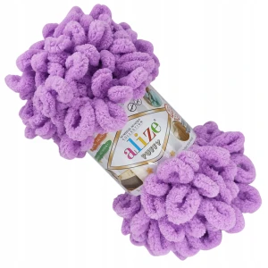Włóczka Alize Puffy gruba miękka 100g WRZOSOWA 378