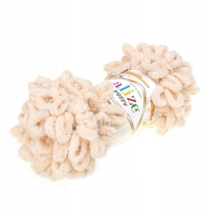 Włóczka Alize Puffy 100g gruba miękka BEŻOWA 310