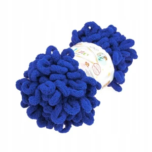 Włóczka Alize Puffy 100g gruba SZAFIROWA 141