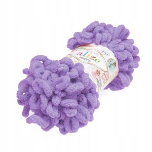 Włóczka Alize Puffy 100g gruba JASNY FIOLET 788