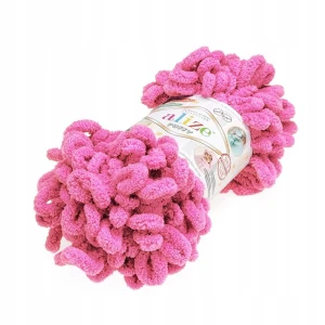 Włóczka Alize Puffy 100g gruba RÓŻOWA 377