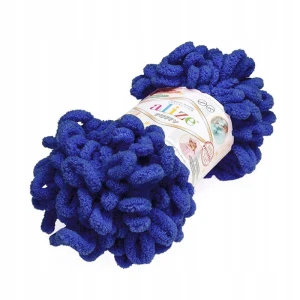 Włóczka Alize Puffy 100g gruba GRANATOWA 360