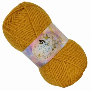 Włóczka Clover 100% Akryl 50g/150m MUSZTARDOWA 007
