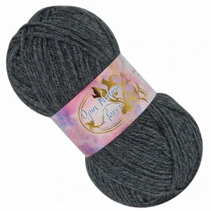 Włóczka Clover 100% Akryl 50g/150m CIEMNA SZARA 17