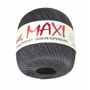 Kordonek MAXI bawełna 100g 565m CIEMNY POPIELATY 9921