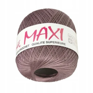 Kordonek MAXI bawełna 100g 565m BRĄZOWY 9655
