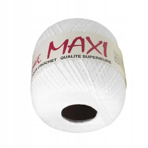 Kordonek MAXI bawełna 100g 565m Biały